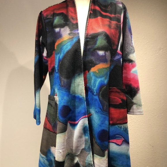 Radzoli Multicolor Abstract Jacket - Picture 2 of 12
